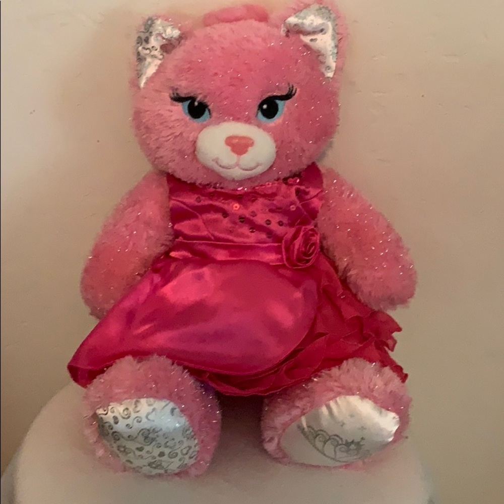Refurbished Build a Bear pink kitty
